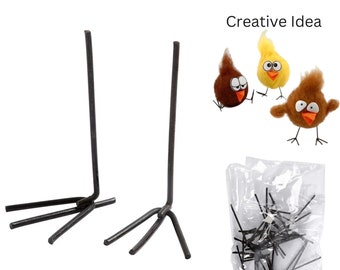 Creativ Metal Bird/Chicken Feet, Cute Miniature Parts 10Pairs Craft Modelling