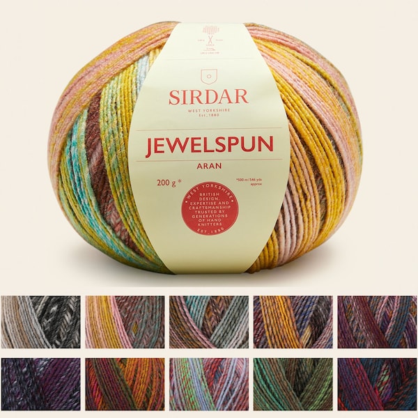 Sirdar Jewelspun 200g Knitting Yarn Knit Crochet wool All Shades Acrylic