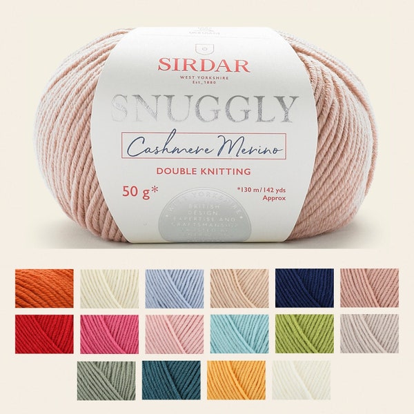 Sirdar Snuggly Cashmere Merino DK 50g Fil Craft Laine tricot Boule Cachemire