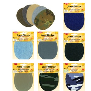Kleiber Jeans Patches Sew/Iron On 2 Pieces - Mend - Fix - Denim - Oval - Cotton - craft, sewing, quilting knitting, Embroidery,detailed work