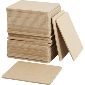 Creativ Coaster, dimensioni 10 x 10 cm, spessore 3 mm, 50 pezzi/1 confezione
