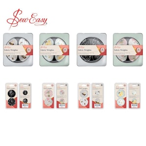 Sew Easy Fabric Weights 4 Packs and 2 Packs - Birds Notions Bees Daisy Cutting Sewing