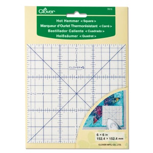 Clover Hot Hemmer Square: imperiaal #7813 6&quot;X6&quot;