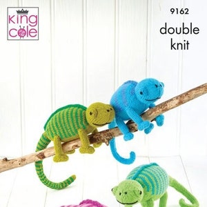 King Cole Pattern Chameleons Knitted in Big Value DK 50g 9162