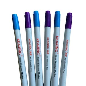 Vanishing Fabric Markers Air Erasable / Water Erasable Pens Quilting - Packs of 1/2/5/10 Marker Pens
