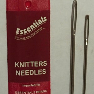 2x Knitters Hand Sewing Knitting Needles - Whitecroft Essentials