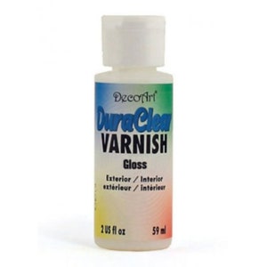 DecoArt Americana Triple Thick Brilliant Brush On Gloss Glaze 2oz 4oz 8oz / Wide Varnish Gloss 2oz