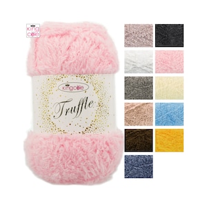 King Cole Truffle DK 100g Ball - Fluffy Soft Teddy Knitting Wool / Yarn - All Colours