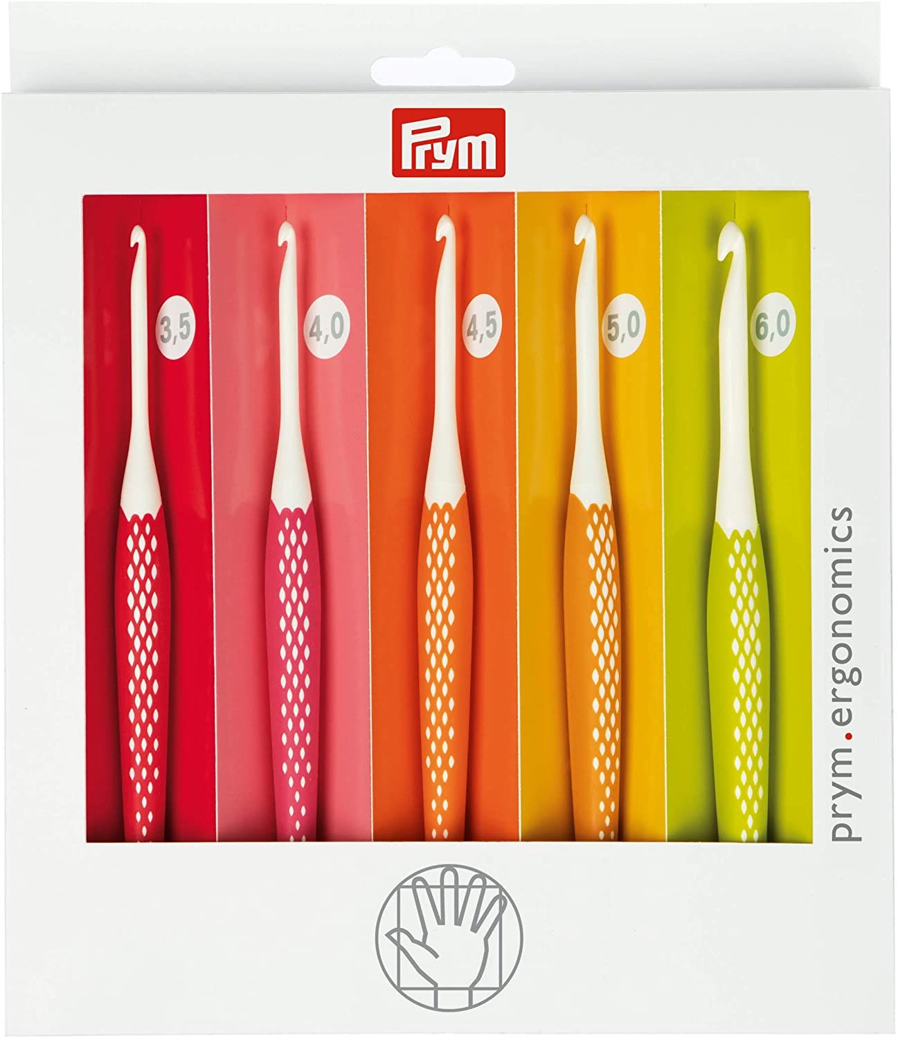 Pony Bamboo Grip Crochet Hook Set: Set of 5 , 2.00, 2.50, 3.00, 3.50 &  4.00mm, Gift Set 