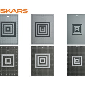 Fiskars Schneidematten - A1, A2, A3 - Selbstheilend - Doppelseitig - Nähen Patchwork Quilten