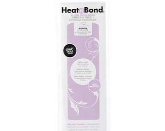 Entretela termoadhesiva extra firme Heat and Bond Craft, paquete de 50,8 cm x 0,9 m.
