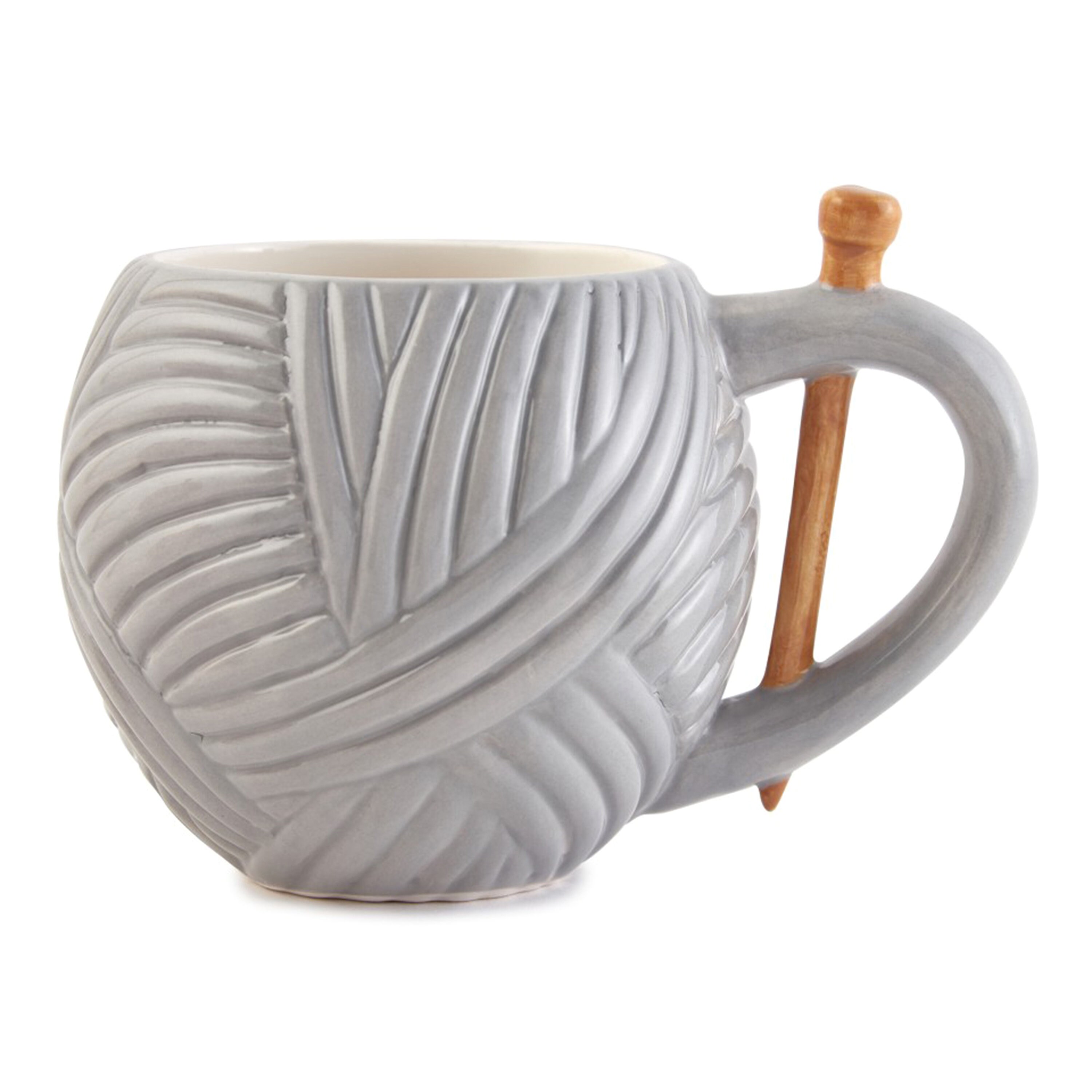 Sew Thirsty Desk Organiser - Grey, Pink or White - Pens Pencils Holder Crafts Gift Novelty Knitting Yarn Mug