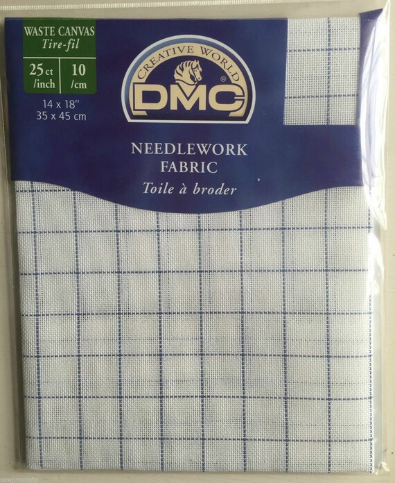 DMC Needlework Fabric 14 Count Waste Canvas Cross Stitch Fabric 14/" x 18/"