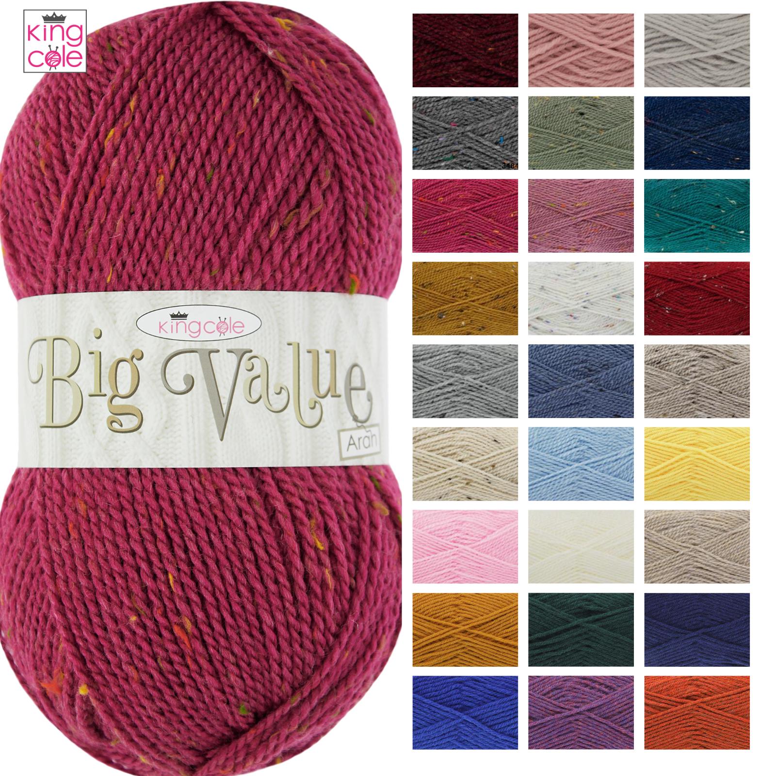 King Cole Big Value Aran Yarn - 100g King Cole Big Value Aran Yarn - 100g