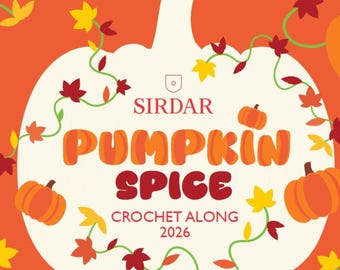 Sirdar Pumpkin Spice Autumn - Crochet Along CAL Yarn Pack Blanket - Yarn Pack Hayfield Bonus, BE
