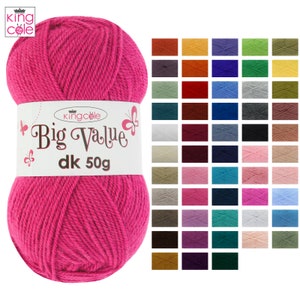 King Cole Big Value DK 50g Knitting Yarn