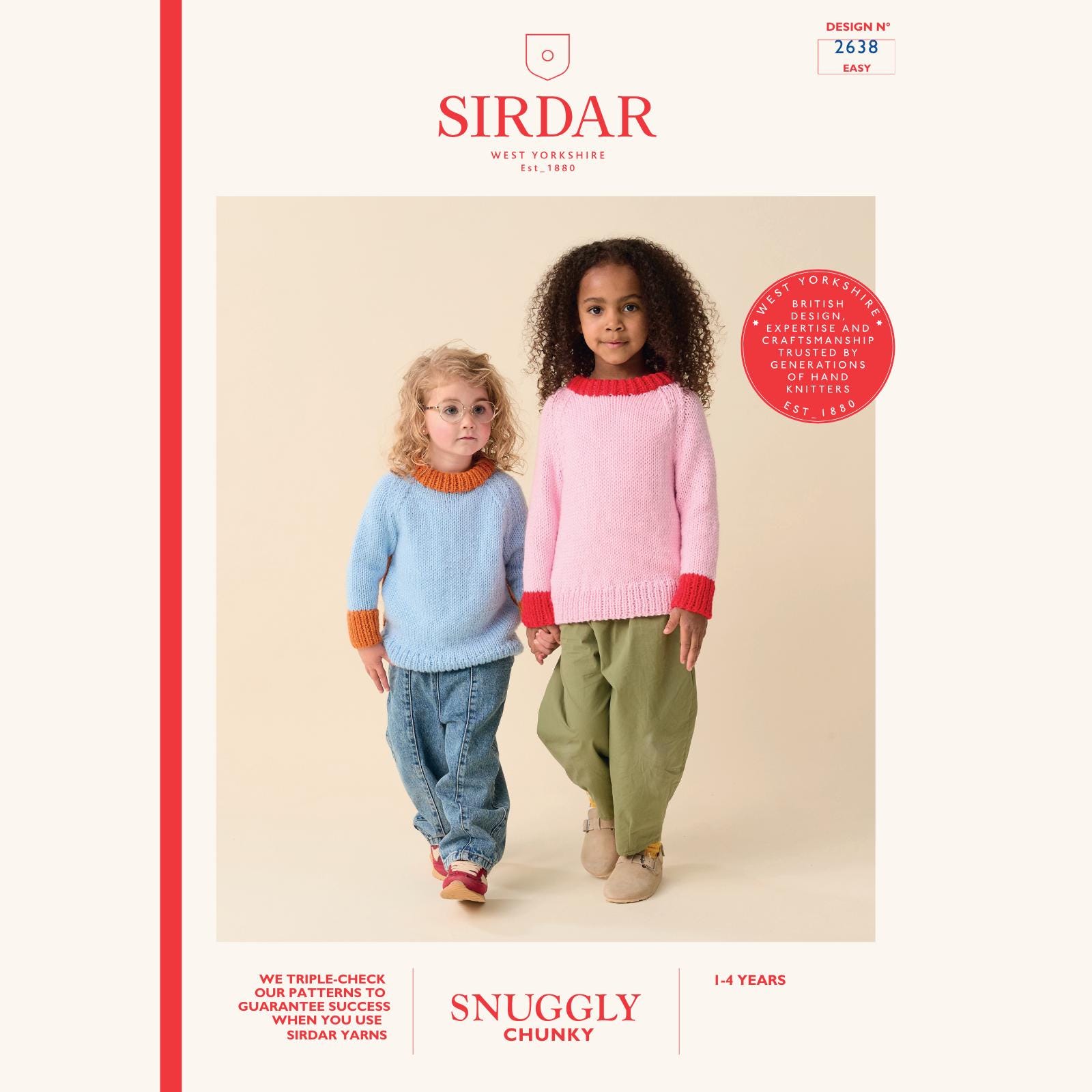 Sirdarリーフレット2638 - F077 Takkセーター チャンキーニット キッズ