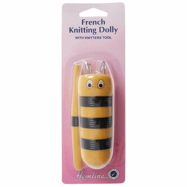 Hemline Bee French Knitting Dolly + Tailor Awl Knitter Cord Maker H880