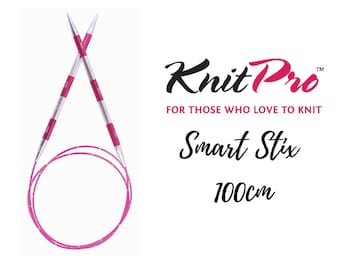 KnitPro Smart Stix Fixed Circular Needles 100cm Length - Sizes 2mm-12mm Knitting Needles