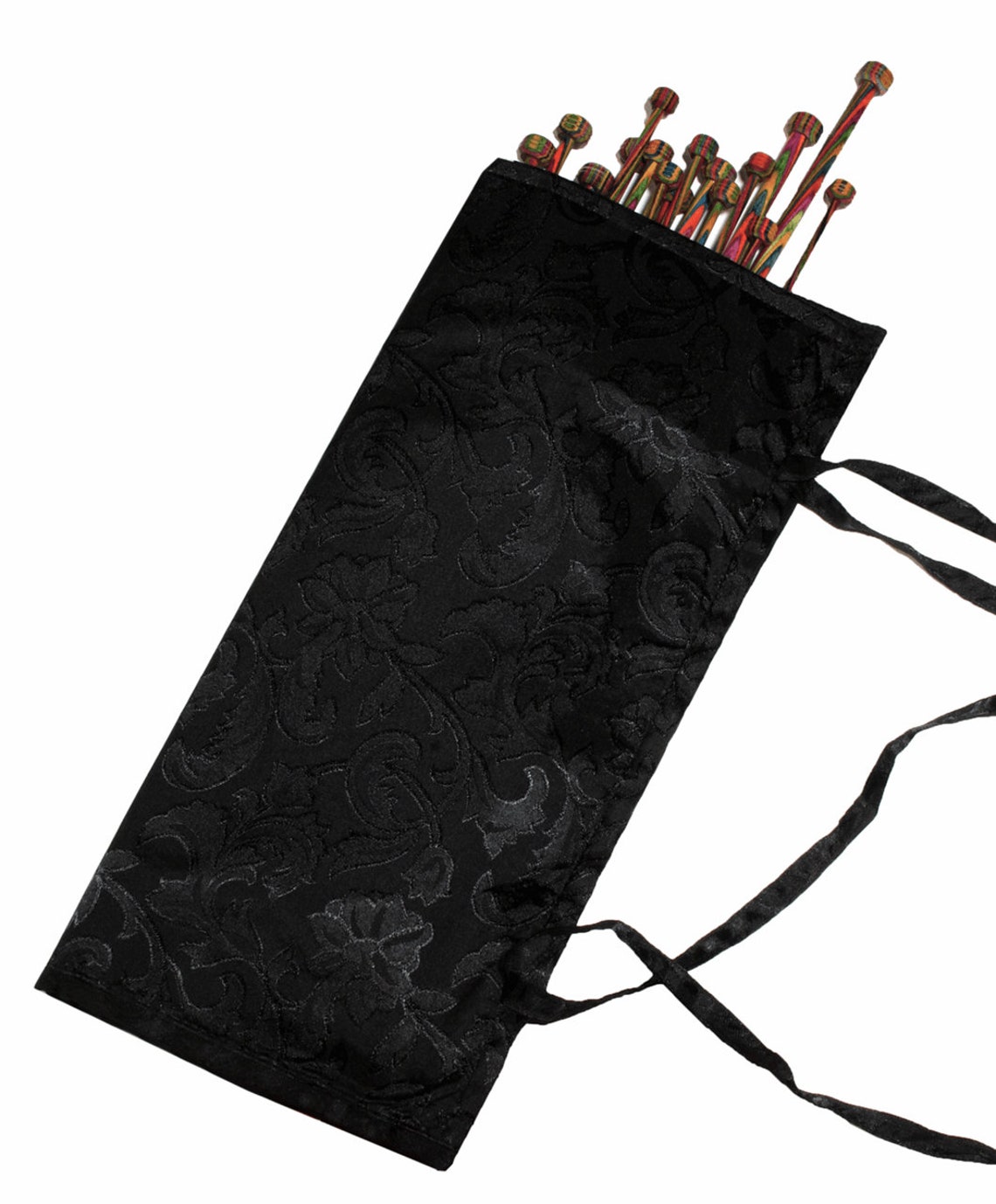 Knitpro Knitting Needle Wrap Around Storage Case Black Etsy