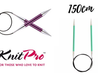 KnitPro Zing Fixed Circular Needles 150cm Length - Sizes 2mm-12mm Knitting Needles