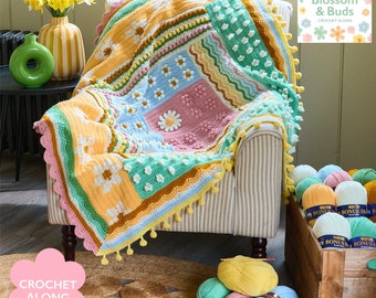 Sirdar Blossom & Buds Spring 2024 - Crochet Along Yarn Pack With Label