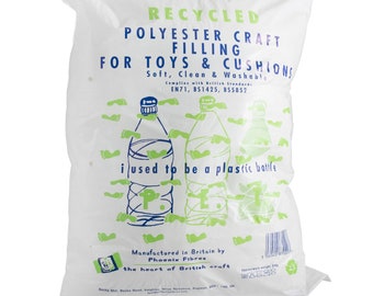 Polyester Toy Filling-Stuffing: Recycled 200g Toy Cushion Filler - Craft, Sewing, Quilting Knitting, Embroidery, Detailed Work