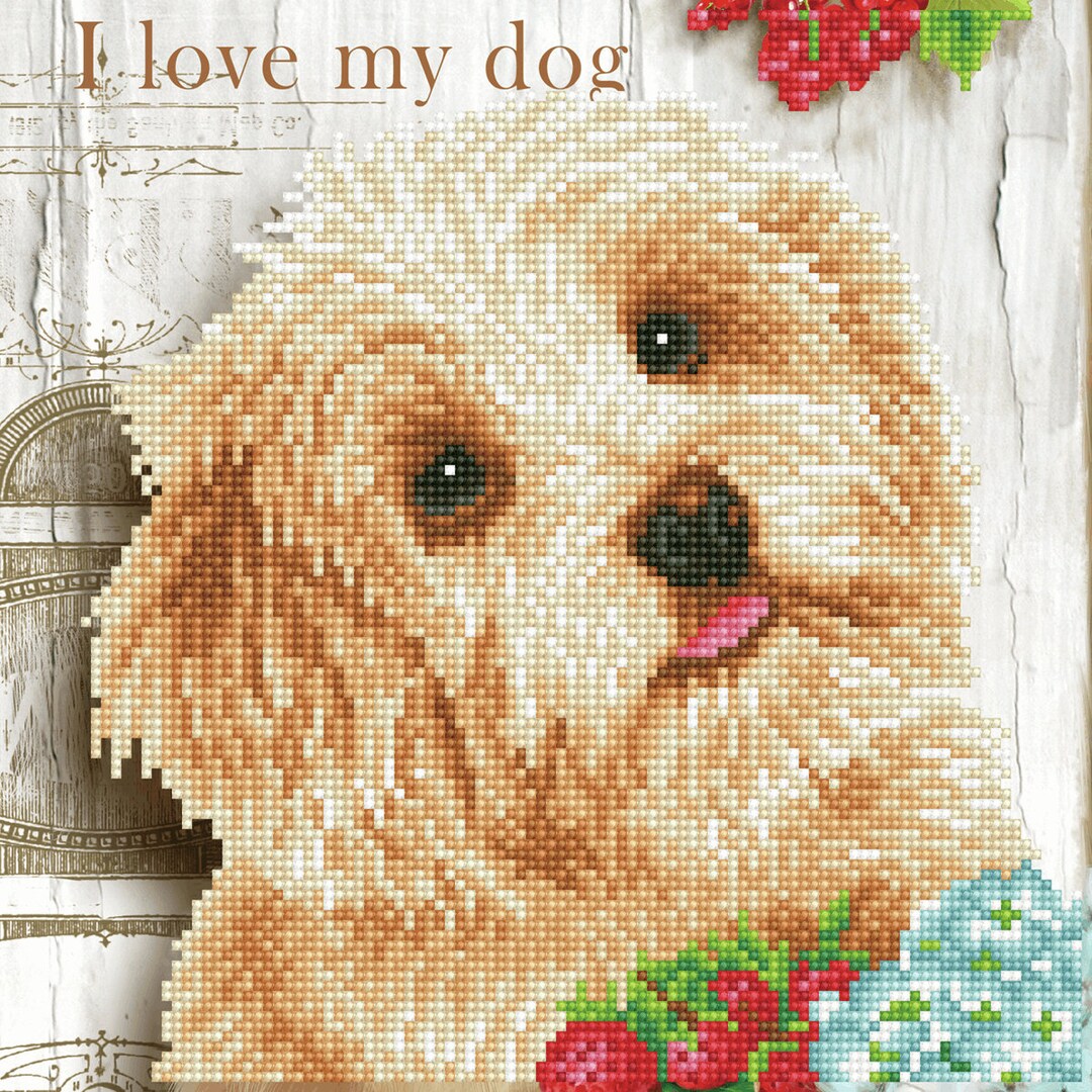 YSCOLOR Diamond Painting 5D – Akita Inu Cane, Fai Da Te, Tela 30x40cm, Kit Completo Con Strass Rotondi - 3