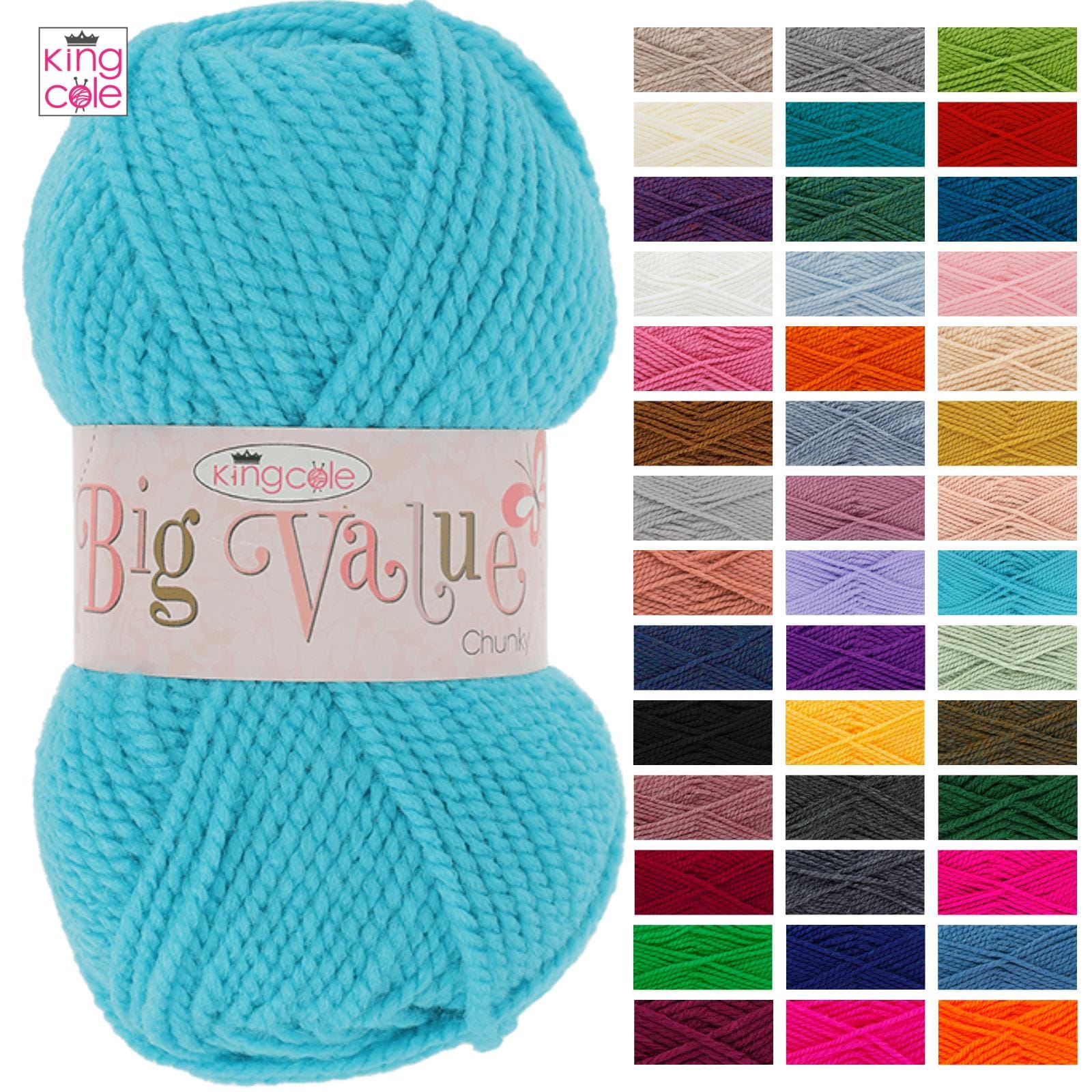 King Cole Baby & Kid's Hat Assortment Knitting Pattern 3391 - Chunky King Cole Baby & Kid's Hat Assortment Knitting Pattern 3391 - Chunky
