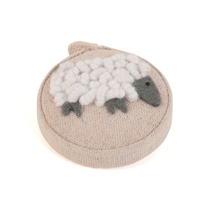 HobbyGift Tape Measure - Embroidered - Sheep - Haberdashery - Sewing - TK23E\625