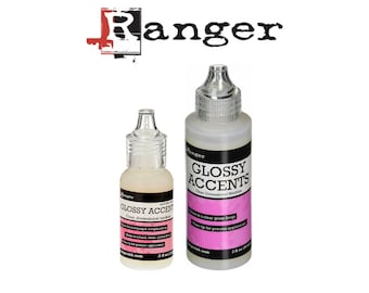 Glossy Accents, Large Bottle, 2 Oz, RANGER Inkssentials Glossy