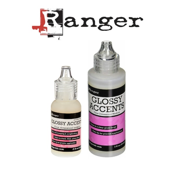 Ranger Glossy Accents Dimensional Medium 3D Craft Glue Klar - 18ml oder 59ml