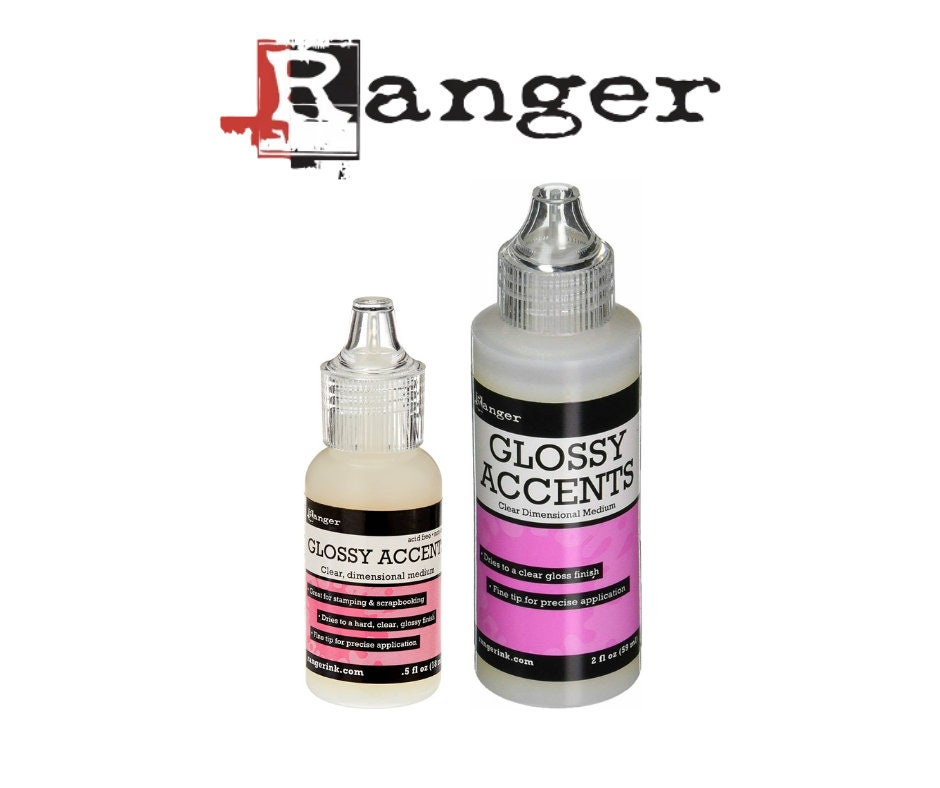 Ranger Inkssentials Glossy Accents 2oz-Clear, Multipack Of 3