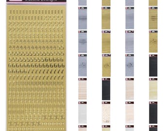 Anitas Outline Stickers Peel Off - Letters & Numbers - Scrapbooking Card Making
