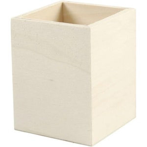 Creativ Crafters Stiftehalter - 9,5 cm x 7,5 x 7,5 cm - Stationär - Aufbewahrung - Organizer - Basteln Ideal zum Dekorieren und Verschönern von Malerei