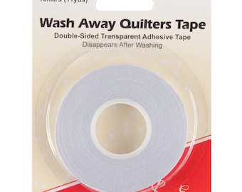 Sew Easy Wash Away Quilters Tape | 10m x 8mm | Double-sided | Transparent