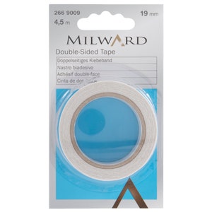 Milward Insta-Bond Tape: 4.5m x 19mm, Double sided, Hems and shoe repairs