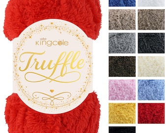 King Cole Truffle DK 100g Ball - Fluffy Soft Teddy Knitting Wool / Yarn - All Colours