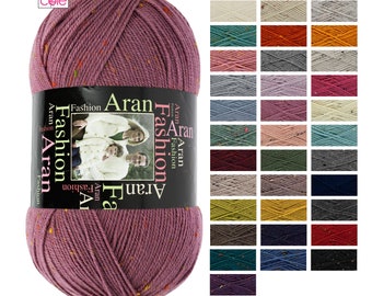 King Cole Fashion Aran 400g - All Colors Knitting Wool Yarn Crochet Crafts