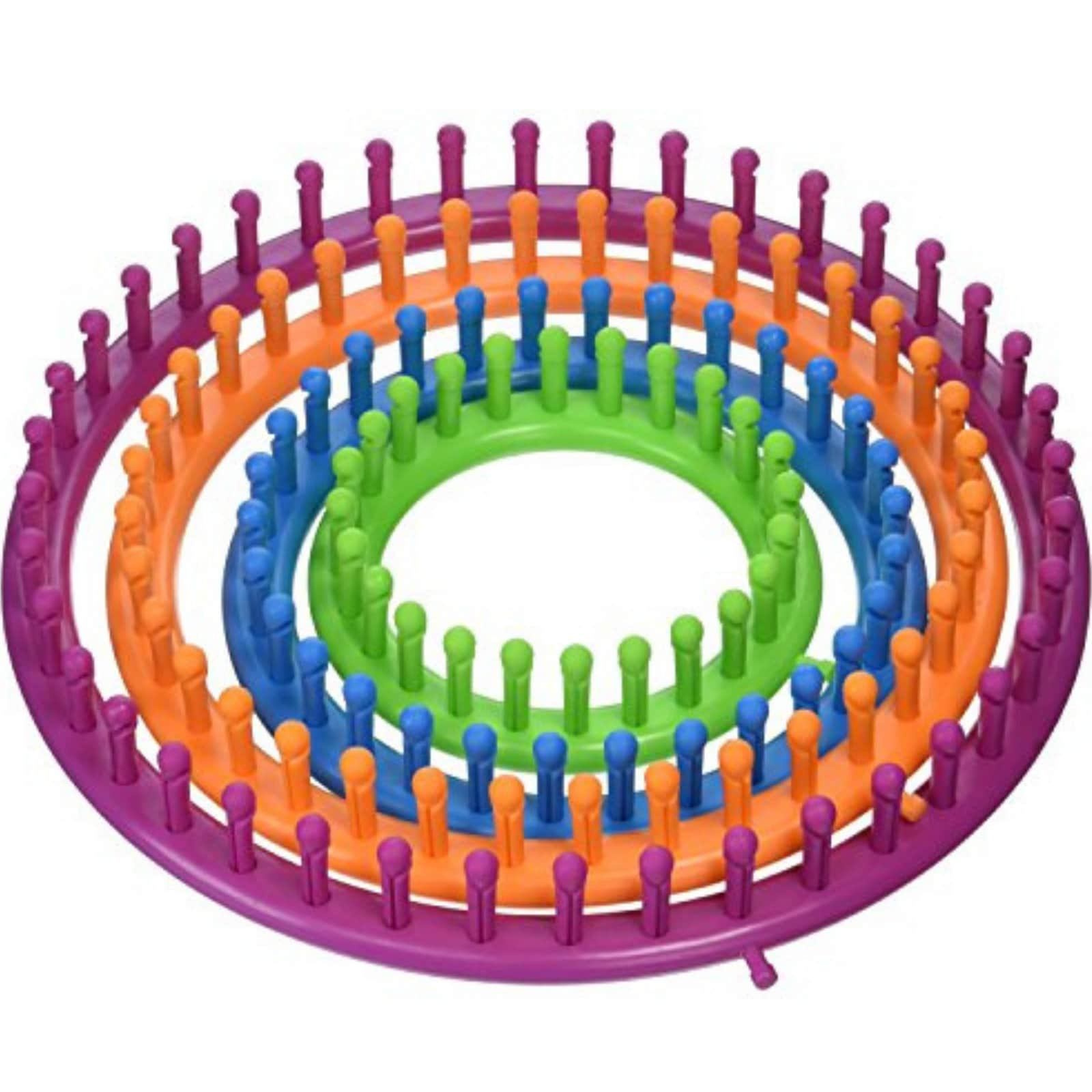 Round Knitting Loom Set Circular Loom Set With 12 Skeins Acrylic Yarn Basic  Knitting Crochet Supplies 