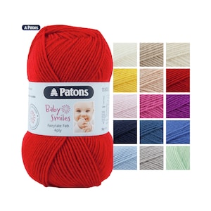 Patons Baby Smiles Fairytale Fab 4 Ply Wool 50g - Filato per maglieria - Tutti i colori