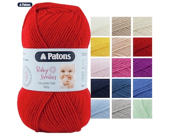 Patons Baby Smiles Fairytale Fab 4 Ply Wool 50g - Knitting Yarn - All Colours