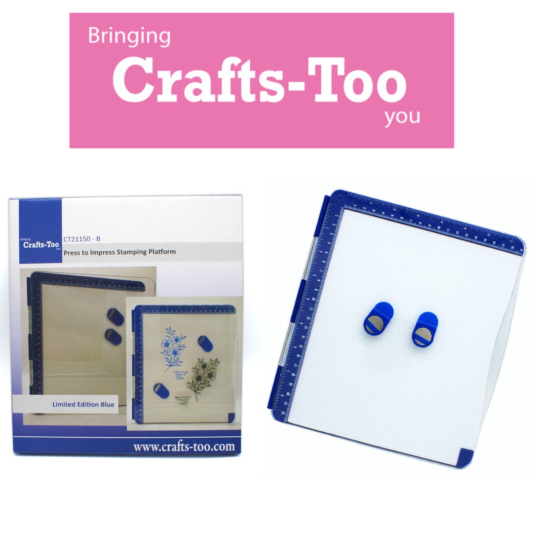 Crafts Too Press to Impress Stamping Platform Scrapbooking Card