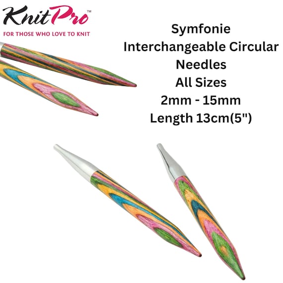 KnitPro Symfonie Paire D'aiguilles Droites En Bois 25 Cm 3,5 Mm