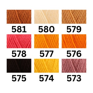 New Colours Added Sirdar Bonus DK 100g Yarn Colours DK Double Knit Knitting Crochet Yarn Acrylic image 8