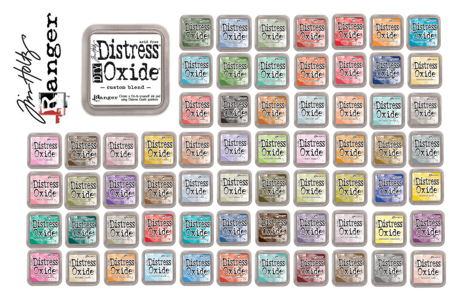 Tim Holtz DIY Distress Oxide Ink Pad Custom Blend