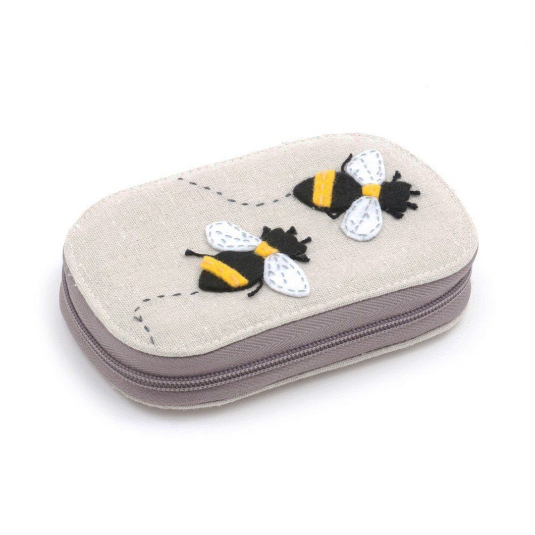 Hobbygift Premium Bee Applique Sewing Kit Zip Case With