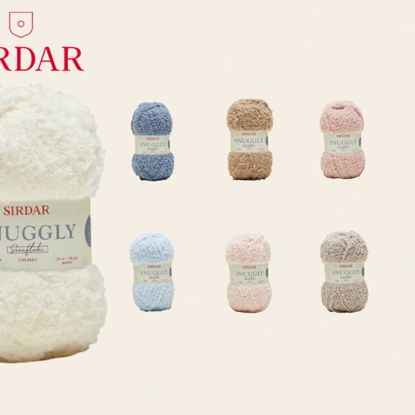 Sirdar Snowflake Chunky 50g Lã Todas as Cores - Fio de Crochê para Tricô Chunky