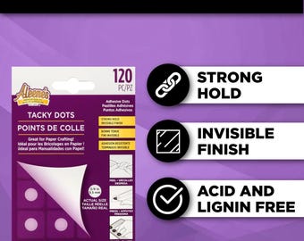 Aleenes Instant Tacky Adhesive Dots Niet-giftig Dikke, kleverige formule Permanent