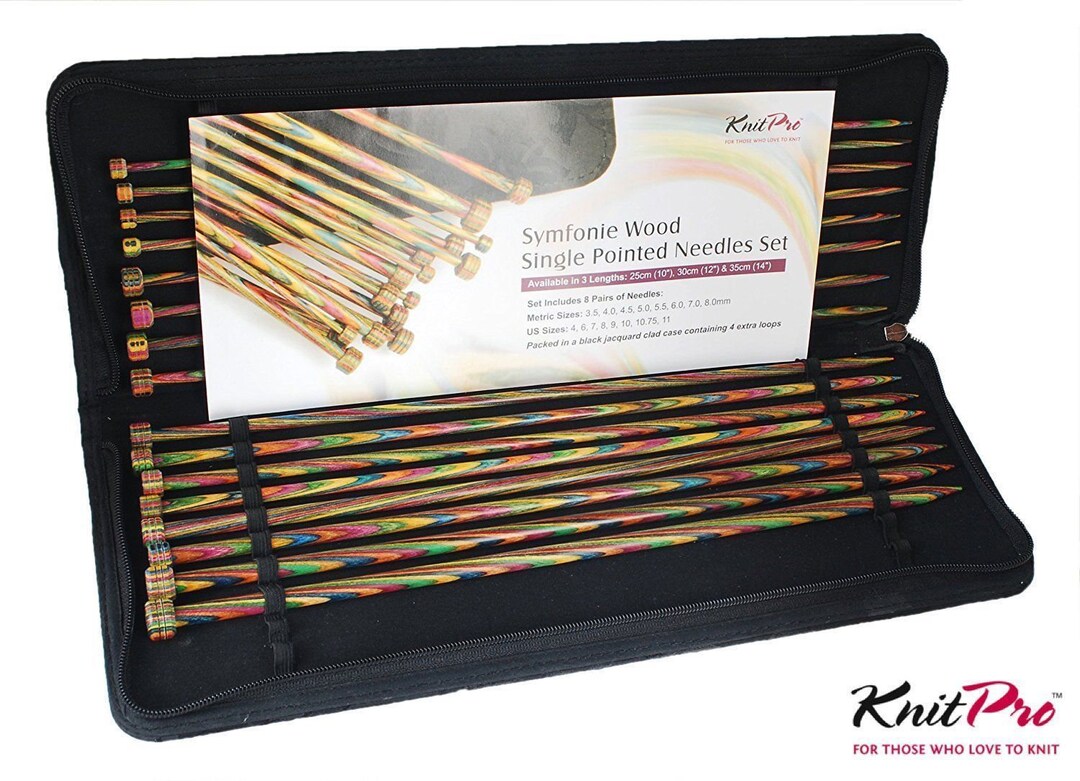 Wooden Knitting Needles Length 35 Cm 14 in Single Pointed Needles Needles  for Knitting Knitpro Ginger Needles Wooden Needles 